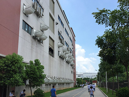 精密五金電子廠廣東長盈環(huán)?？照{(diào)安裝案例